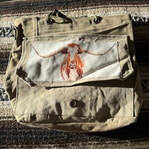 Canvas crossbody messenger bag nwot vintage addiction